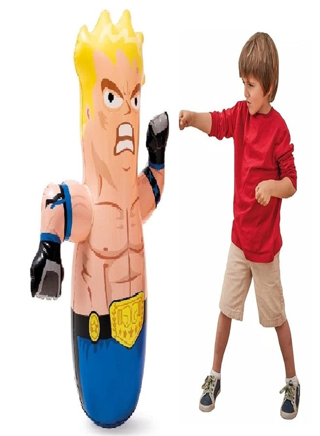Dezzy Hit Me Toy for Kids Punching Bag Inflatable PVC Children Kids Boys Girls Hit Me Punching Bob Bag Toy for Outdoor & Indoor Playing [ Boxer ] - Image 3